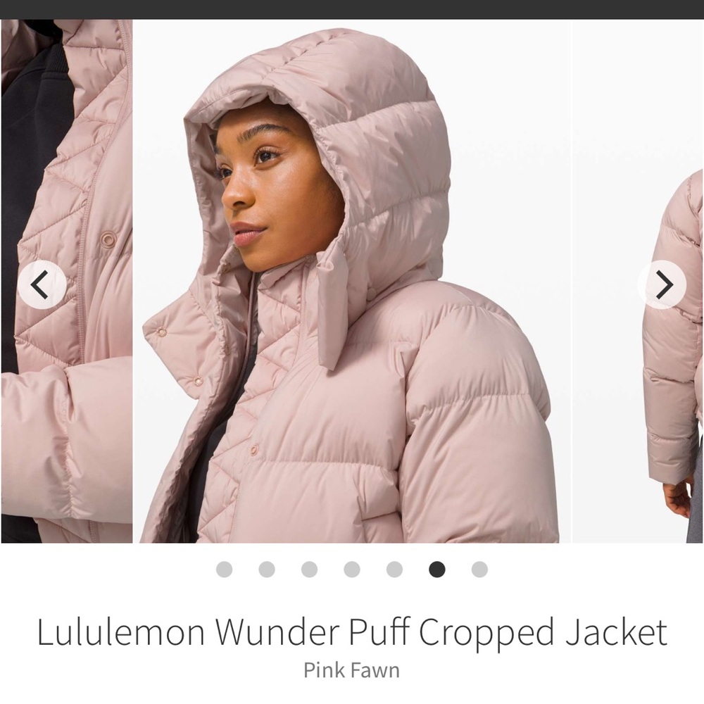 lululemon athletica Pink Fawn Cropped wunder Puff Jacket - Picture 5 of 8